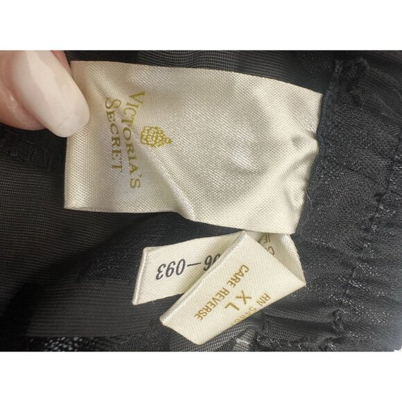 Vintage Gold Label Victoria's Secret Elastic Waist Lounge Pants Black Women’s Xl - Picture 11 of 14
